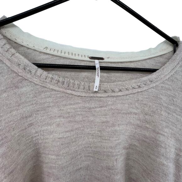 Free People Keep You Sweater Size Small Oversized Sleeves 100% Wool Cream - Picture 4 of 7